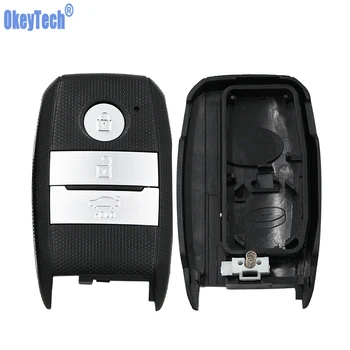 

OkeyTech 3 Button Smart Key Shell for Kia K5 K3 Sportage Sorento Picanto for Hyundai Keyless Cover Case Housing NO Blade