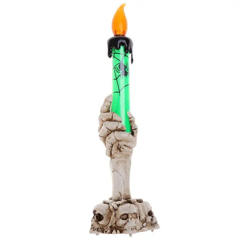 

Horror Skeleton Handheld LED candle Light Decoration High Quality Bars Haunted House Skeletons Photo Props
