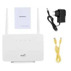 Modem routeur 4G LTE CPE universel débloqué, RJ45 LAN WAN, antenne externe sans fil, point d'accès avec emplacement pour carte Sim 