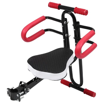 

Electric Bicycle Child Baby Chair Bike Front Safety Release Saddle Seat with Armrest Guard Bar Pedal Cycling Accessories for Bel