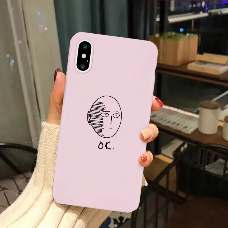GYKZ Мультфильм Аниме One Punch Man чехол для iPhone 6 6s 11 Pro XS MAX X XR 8 7 Plus Мягкий силиконовый