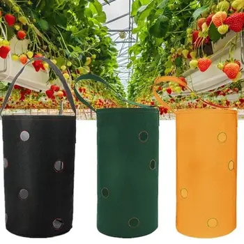 

Multi-Port Container Bag Flower Planting Bag Creative Practical Non-Woven Hanging Spring Sweet Potato Strawberry Planting Bag