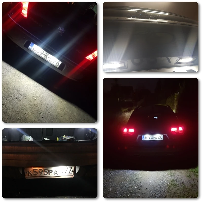 Для Peugeot 207 308 для Citroen Berlingo C2 C3 Pluriel Baujahr C4 C5 C6 DS3 SMD светодиодные номерные знаки