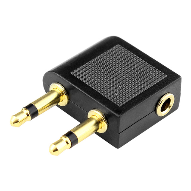 Stereo Audio Male To 2 Female Headphone/Mic Splitter Cable Adapter Plug 6.5mm Male To 3.5mm Female Headphone Adapter
