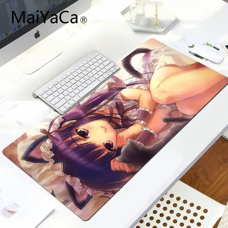 LockEdge 30x80cm MaiYaCa Высокое качество аниме девушка Комфорт Коврик для мыши игровой коврик для мыши ноутбук игровой коврик для мыши Коврик для мыши - Цвет: LockEdge 30x80cm