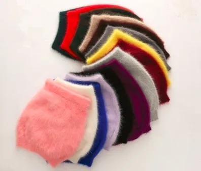 2025 New Winter Slim Sable Knitting Mink Cashmere Skirt Warm Short Skirt Fashion Women Customized More Color free shipping JN267 5