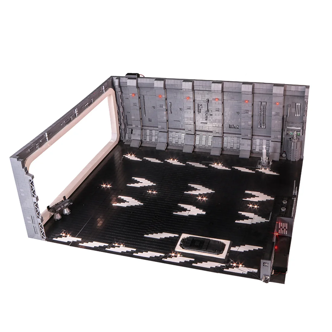 

MOC Small Particle Parking Apron Model With Light Building Block Set Small Particle Building Blocks Educational Toy For 75192