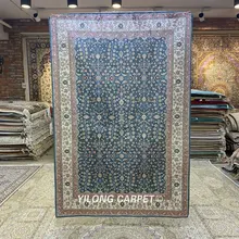 YILONG 4'x6' Шелковый персидский ковер ручной работы уникальный дизайн ковер(HF280B