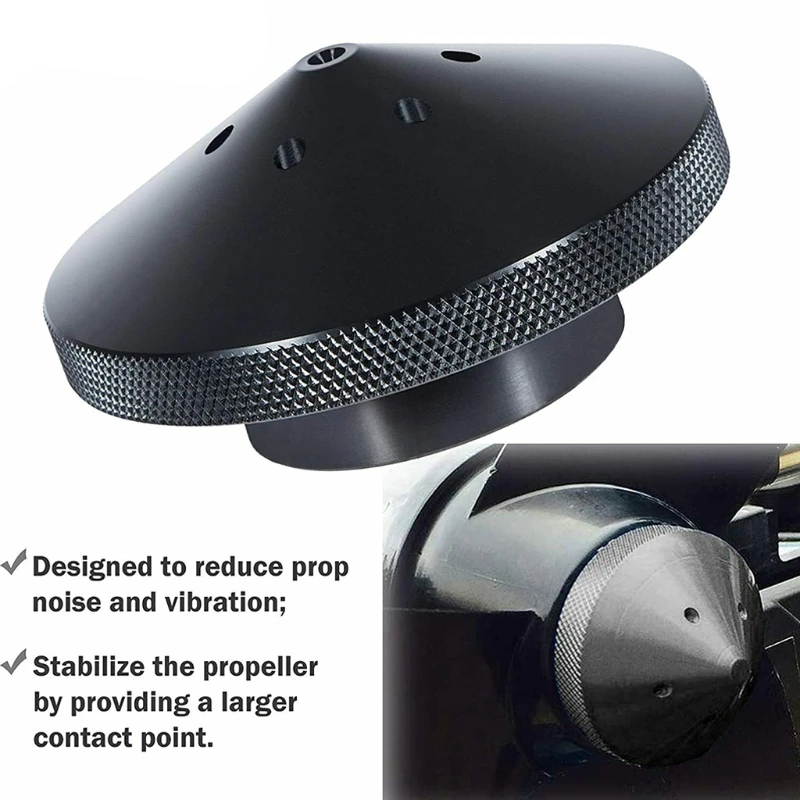 Trolling Motor Prop Nut Durable Eliminator Trolling Motor Prop Nut Fit Compatible with 35-70 Lbs MinnKota GFEL-MKS-BK-DP Aluminum Alloy Marine A5KD