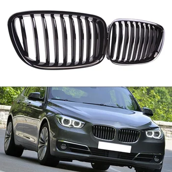 

Glossy Black Front Hood Kidney Grille Grill for BMW 5 Series GT F07 4 Door Sedan 2009 - 2017