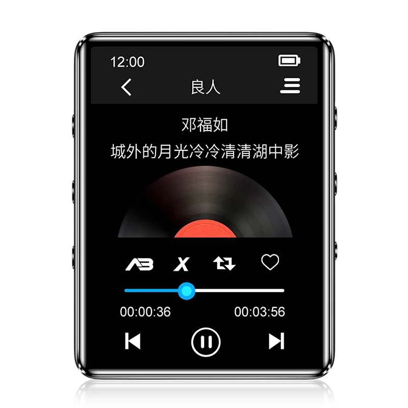 Bluetooth 5 0 металлический MP3 плеер с полным сенсорным экраном встроенный динамик 16G