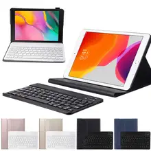 Защитный чехол-клавиатура из искусственной кожи для iPad 10," iPad 7th Gen, чехол, беспроводная клавиатура Bluetooth, чехол для iPad 7th, чехол