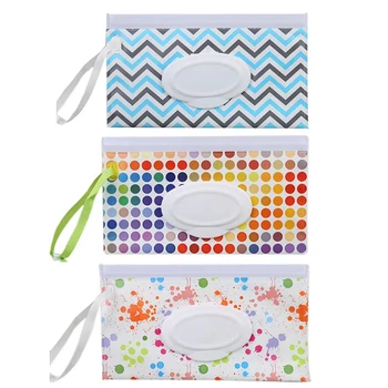 

3 Pcs Portable Wet Wipe Pouches Dispenser Eco Friendly Reusable Baby Travel Diaper Wipe Carrying Case Holder