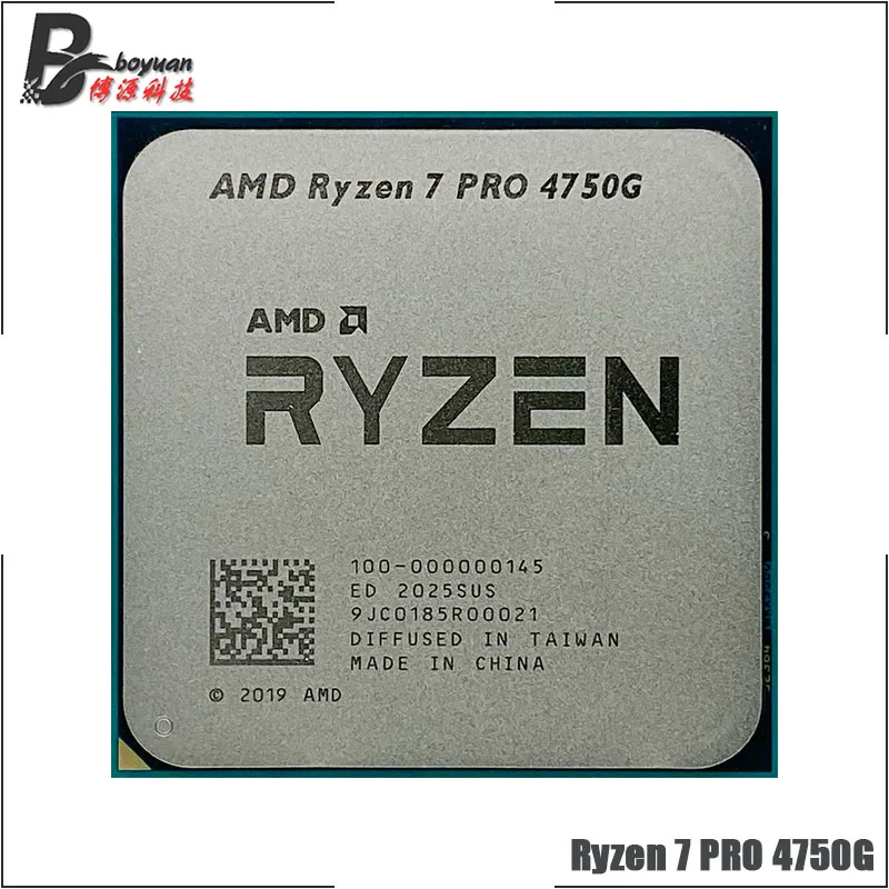 AMD Ryzen 7 PRO 4750G R7 3 6 ГГц Восьмиядерный шестнадцать плотность ткани-65W Процессор