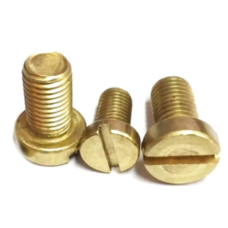 DIN84 Brass Slotted Cheese Head Screw 2PCS-50PCS M1-M8