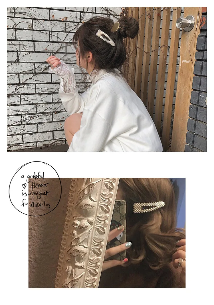 Модные милые имитирующие корейские стильные заколки для волос, сплав, BB, головной убор для девушек, высокое качество, жемчужные заколки для волос для женщин, аксессуары для волос