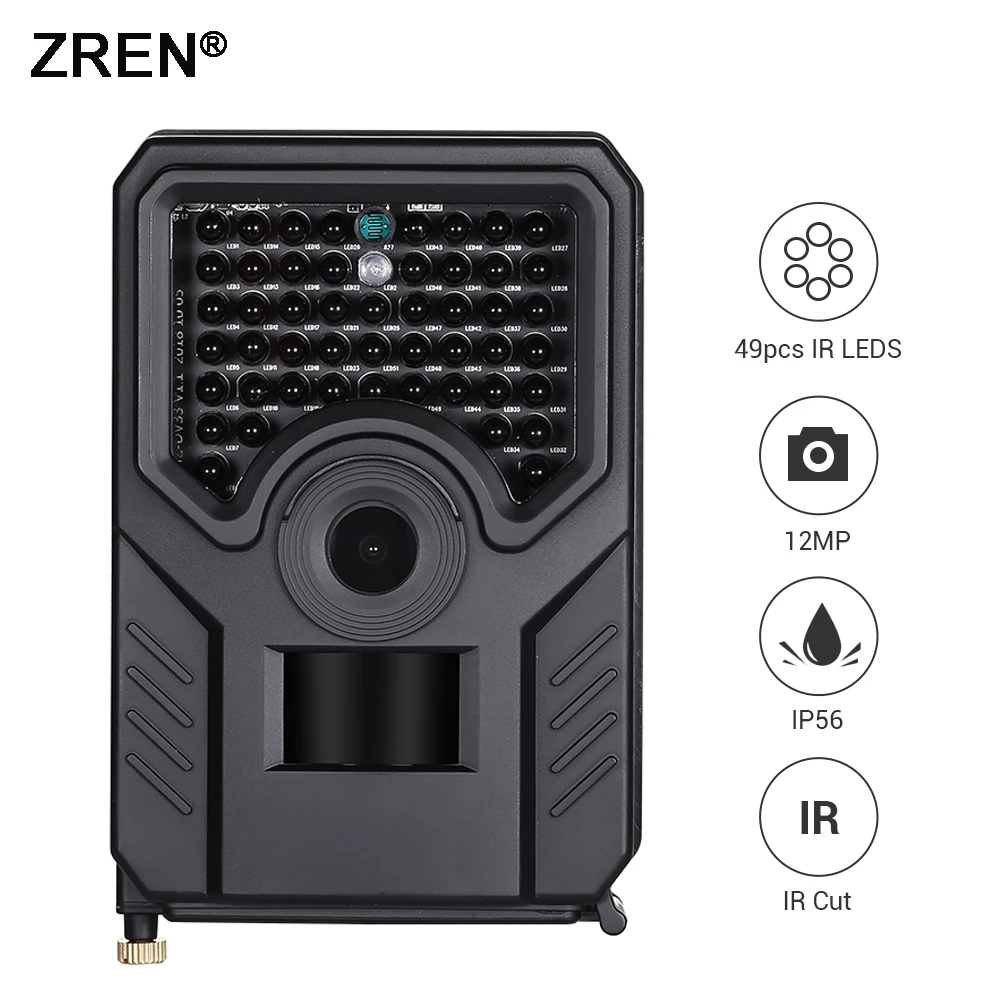 

ZREN 940nm Outdoor Waterproof Anti-theft Automatic Monitoring Hunting Camera Night Vision Wildlife Trail Camera Photos Trap pard