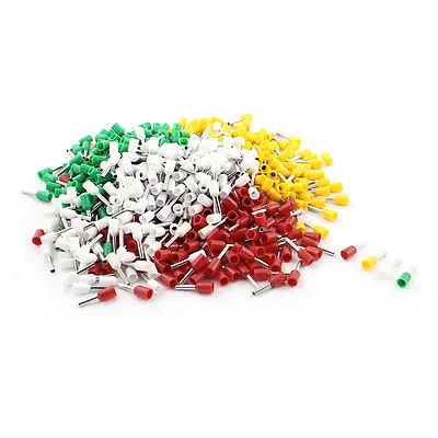 

640 x E1508 Colorful Insulated Tube Terminal Connector for 16AWG Wire