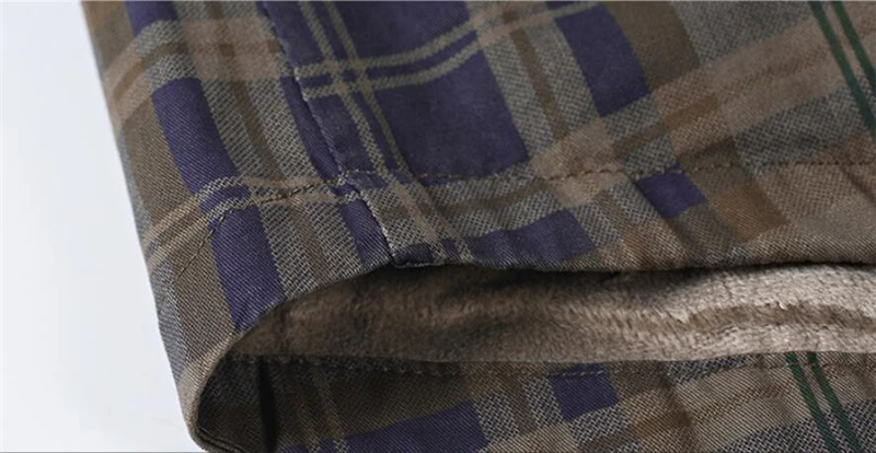 Зимняя фланелевая теплая рубашка большого размера Для мужчин Военная Униформа пальто в клетку прокладочным холстом из овечьей шерсти толстые куртки Повседневное с длинными рукавами, хлопок рубашки