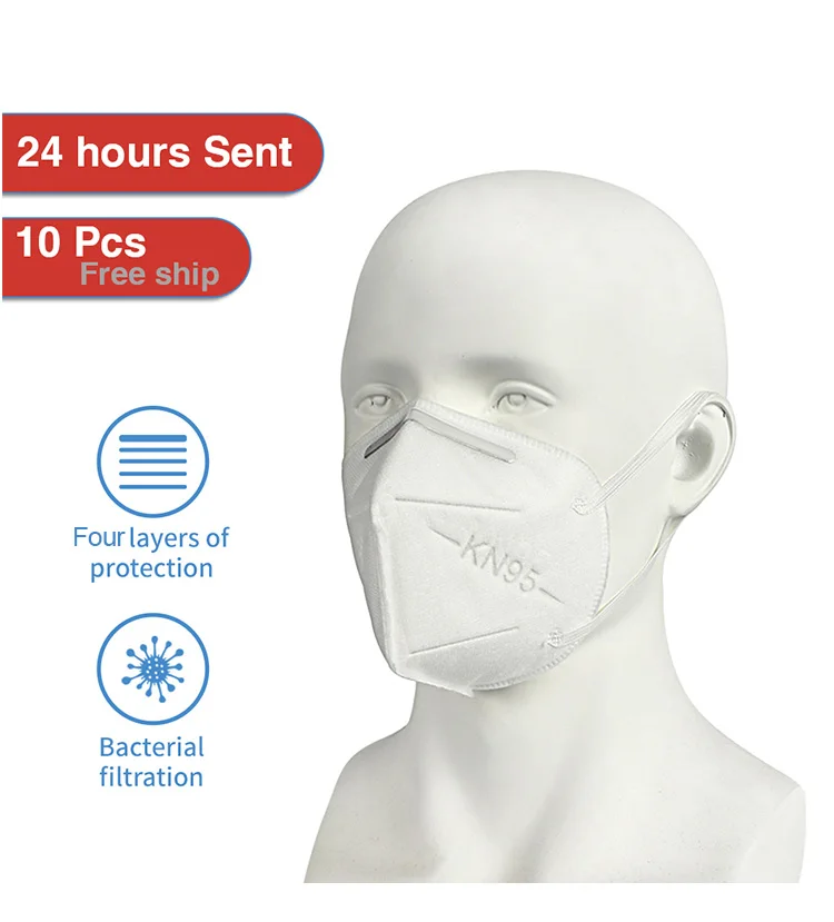 

10-350 PCS KN95 CE Certification Face Mask 95% Filtration N95 Masks Features as KF94 FFP2 than FFP2 KF94