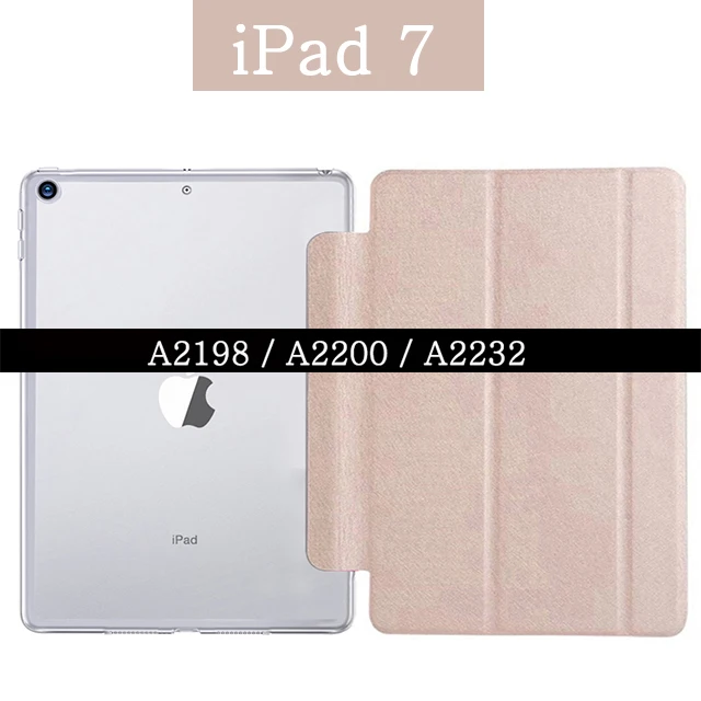 Магнитный смарт-чехол для Apple iPad 2/3/4, 5, 6, 9,7 A1893 A1954 7th 10,2 A2198 A2200 A2232 из искусственной кожи с автоматическим включением и сна планшетный ПК чехол - Цвет: For iPad 7