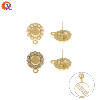 

Cordial Design 100Pcs 10*12MM Jewelry Accessories/Hand Made/Imitation Pearl/Earring Findings/Round Shape/DIY Parts/Earring Stud