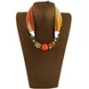 New Women Colorful Wrap Scarf Multi-style Decorative Jewelry Necklace Pendant Scarf Hijabs Femme Head Scarves 3