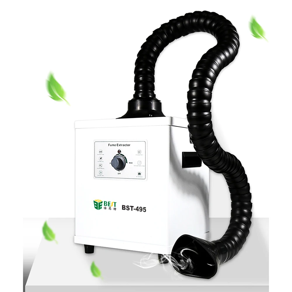 

150W Smoke Absorber Air Purifier Machine BST-495 Smoking Extractor Fume Extractor Air Cleaner Filter Multiple Filtering Fress