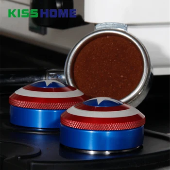 

Stainless Steel Coffee Tamper 3/4 Angled Slopes Base Aluminum Alloy 58mm Adjustable Macaron Powder Hammer Coffee Accessories