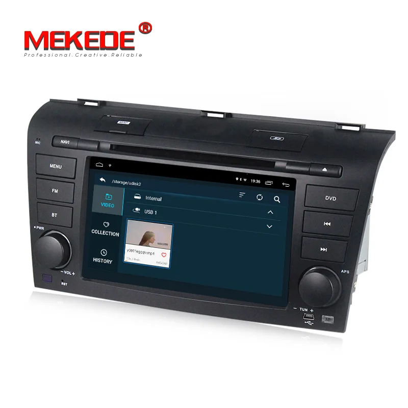 Sale MEKEDE Car Multimedia player Android 9 DSP car DVD player For Mazda3 Mazda 3 2004-2009 32G ROM GPS navigation radio stereo WIFI 1