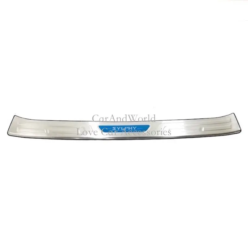 05-Outer blue Для Nissan Sylphy Sentra из нержавеющей стали, накладка на задний багажник, Накладка на порог, накладка на заднюю дверь, накладка на педаль, автомобильные аксессуары - Цвет: 05-Outer blue