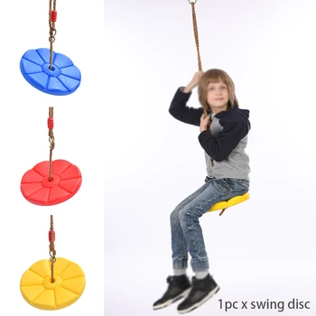

Indoor Outdoor Strong Hanging Non Slip Kids Fitness Adjustable Height Swing Disc Playground Entertainment Playing Toy Flower