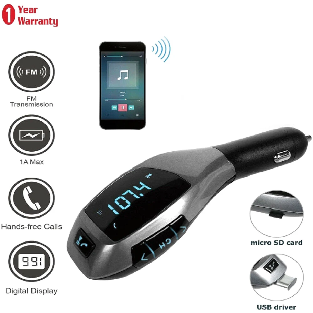 Автомобильный Bluetooth комплект с ЖК-дисплеем, fm-радио, mp3-плеер, USB зарядное устройство, громкая связь, вызов, Bluetooth, автомобильное MP3 зарядное устройство, автомобильные аксессуары