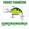 Cf Lure 60mm 7g floating Fishing lure lures  for bass  Artificial Bait Fish Lure 4 Color Crankbait ► Photo 3/3