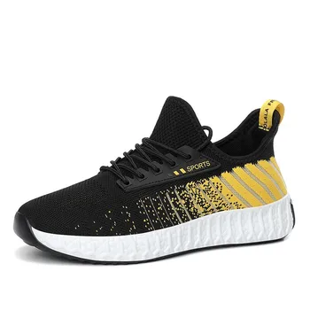 

Nice High Quality Men Shoes Breathable Fashion Men Casual Shoes Fly Weave Shoes Comfortable Light Mens Sneakers Vogue