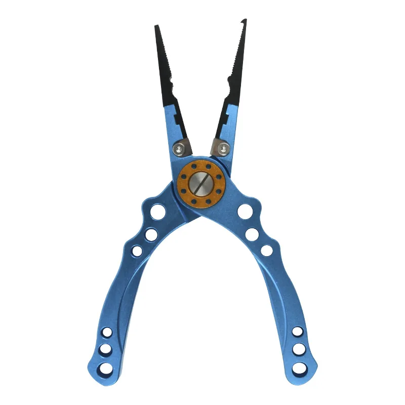 Lure pliers Fishing Pliers Aluminum Braid Cutters Split Ring Pliers Hook  Remover Fish Holder with Sheath and Lanyard