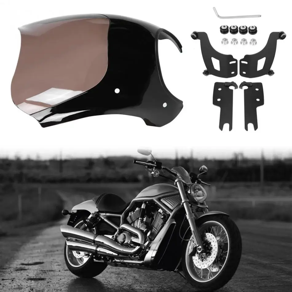 Мотоцикл пуля фара обтекатель w/Shades пуля обтекатель для Harley Road King FLHR 1994- аксессуары для мотоциклов