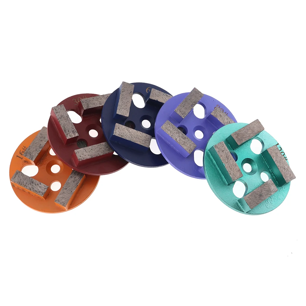 4Inch Diamond Four Segments Grinding Wheel For Concrete Plastic Floor Polishing Pad Abrasive Griding Disc Stone Tools