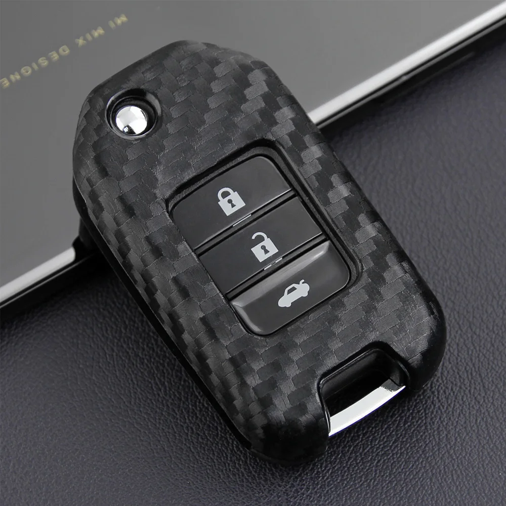 3 кнопки автомобильные аксессуары брелок Карманный чехол Чехол для Honda Civic CR-V HR-V