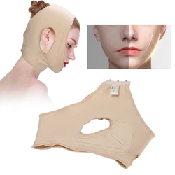 Elastic Face Shaping Slimming Bandage Adjustable Breathable Face Tightening Lifting Belt Face V Shaper Facial Slimming Bandage
