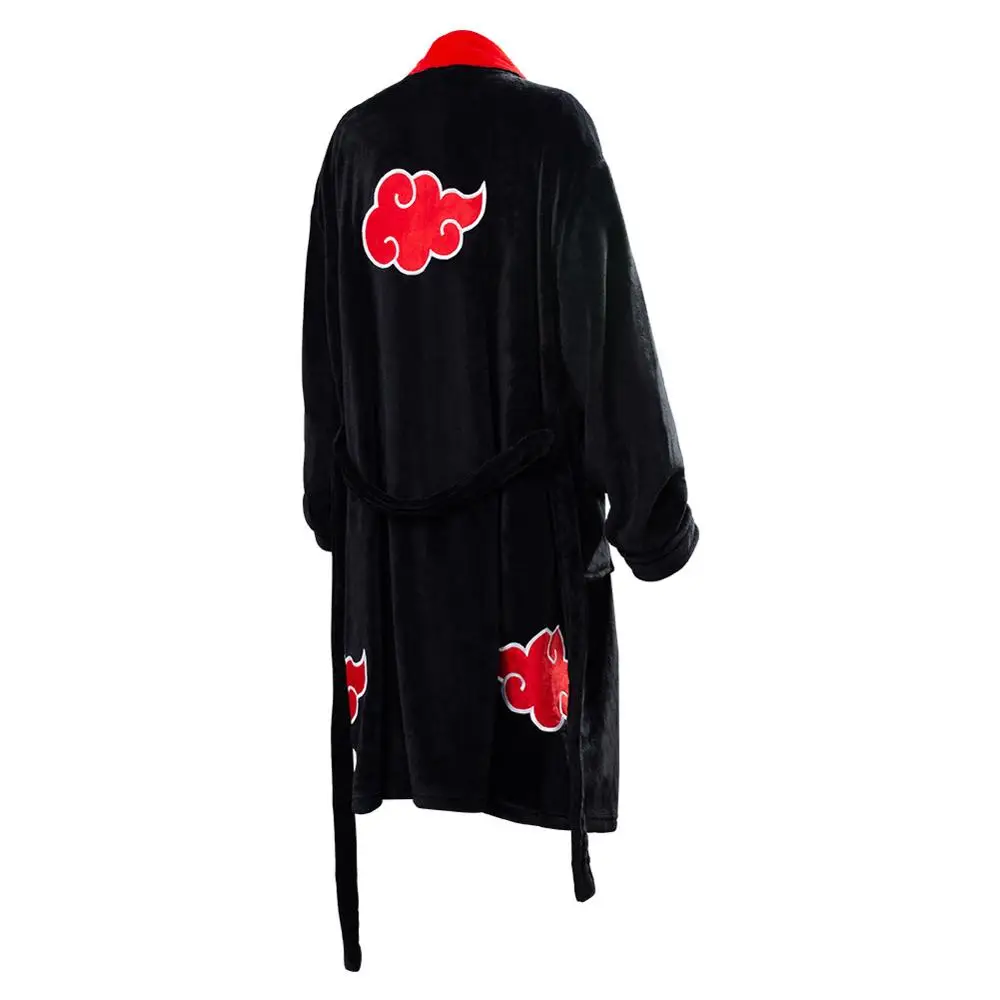 Быстрая доставка с рисунком из аниме Наруто для косплей костюм Akatsuki Халат теплый