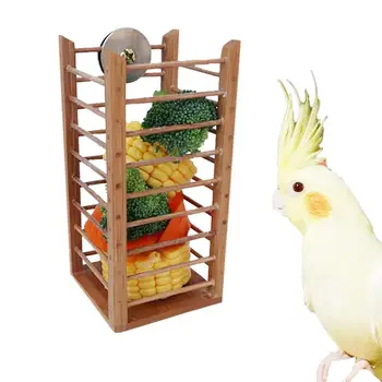

Dorakitten 1pc Bird Food Feeder Creative Bamboo Multi-Purpose Cage Hanging Basket Bird Parrot Feeder Pet Feeding Supplies