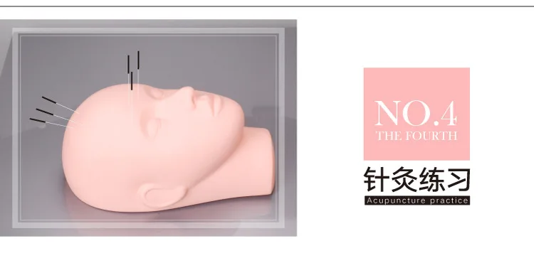 Beauty Graft Eyelashes Dummy Head Massage Acupuncture Practice Bald Head Mannequin Head Makeup Munsu Doll Head