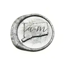 Индивидуальные инициалы с американским штатом карты воск печать/Пользовательские Свадебные печати/свадебные приглашения печать/на заказ Свадебная печать