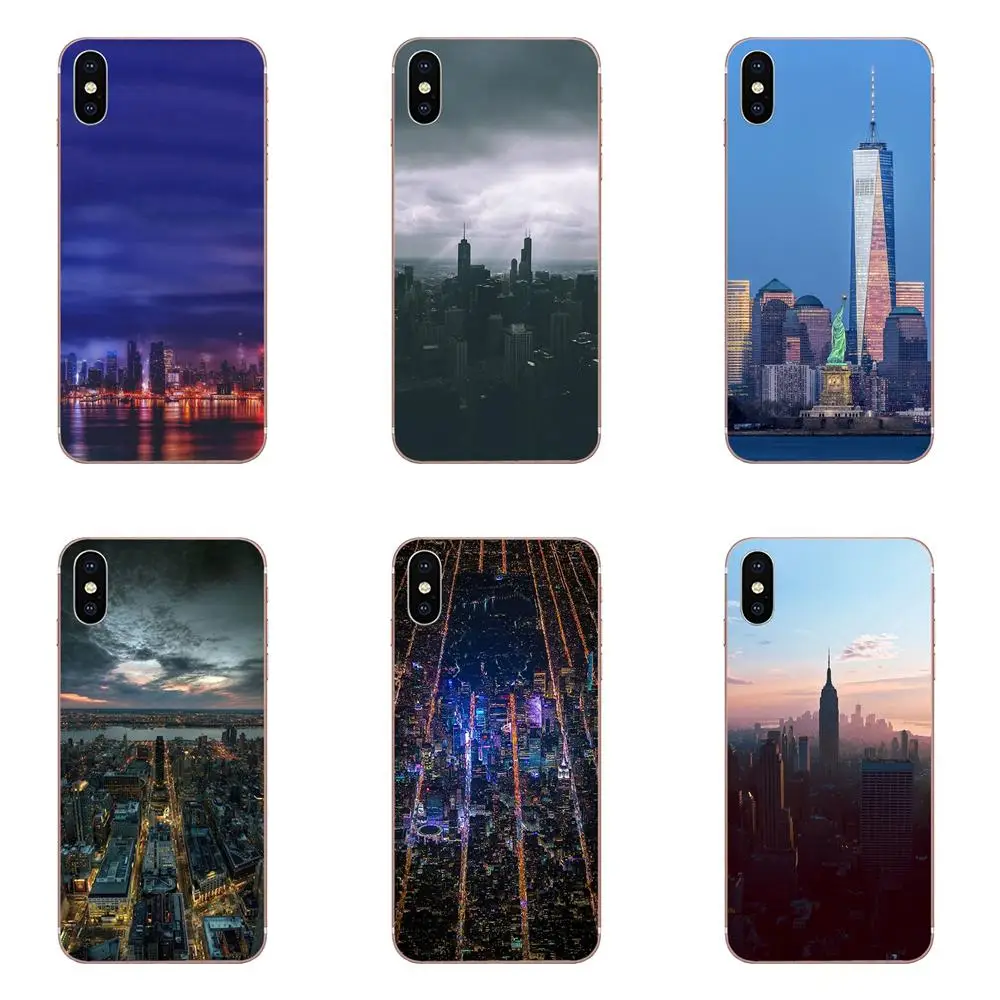 TPU Cases Skin New York City View Sky Landscape For Huawei P7 P8 P9 P10 P20 P30 Lite Mini Plus Pro Y9 Prime P Smart Z 2018 2019 | Мобильные
