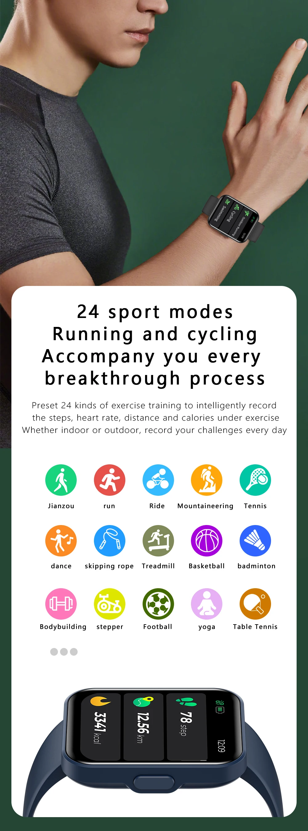 E21 Bluetooth Smart Watch Men Women Blood Pressure Heart Rate Monitor Sport Smartwatch Fitness Tracker PK Xiaomi Redmi Watch 2