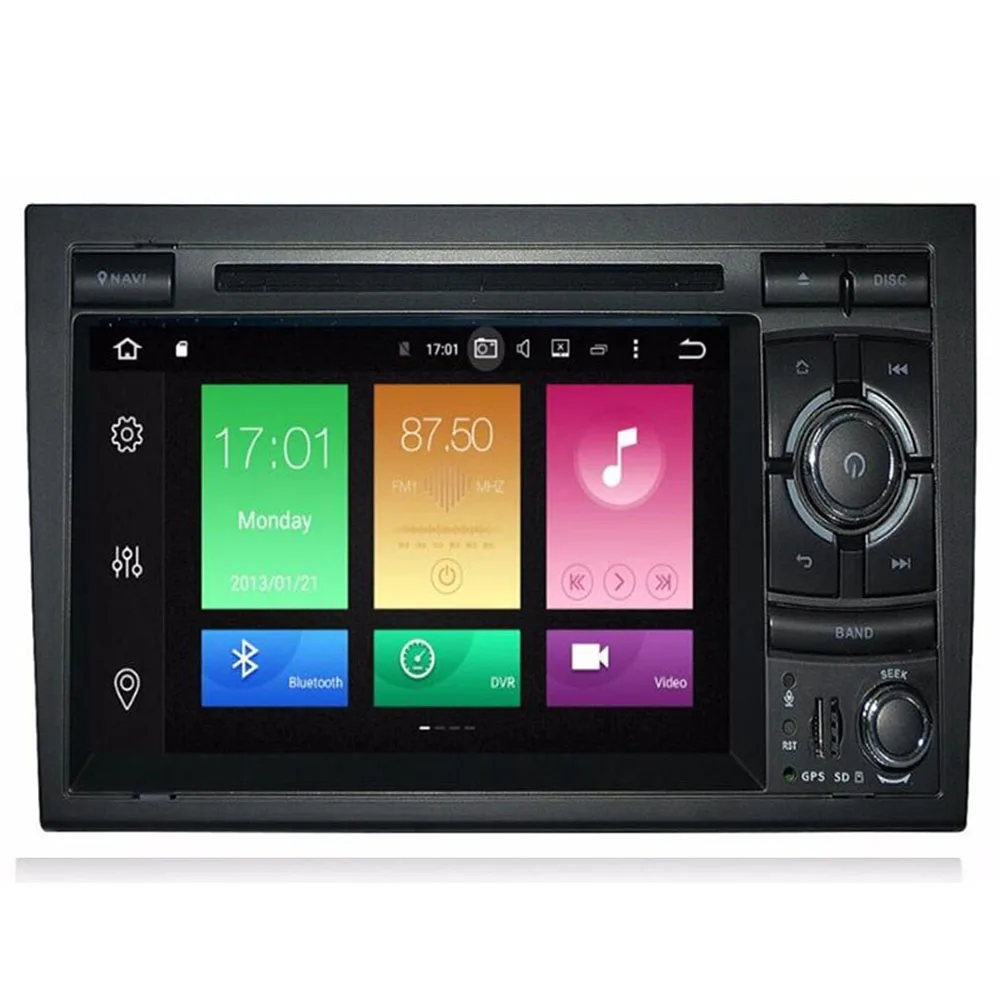 Бесплатная доставка HD Android 10 4 + 64G 2 din емкостный экран автомобильный DVD для Audi A4 B6 B7