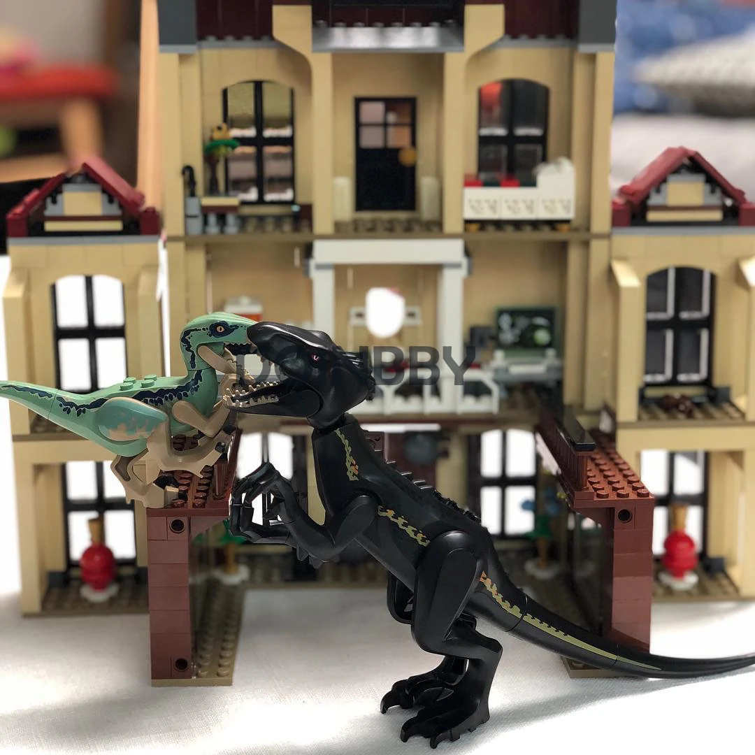 Indoraptor Rampage at Lockwood Estate 10928 мир Юрского периода серии 1019 шт. строительные блоки модель детских игрушек 75930