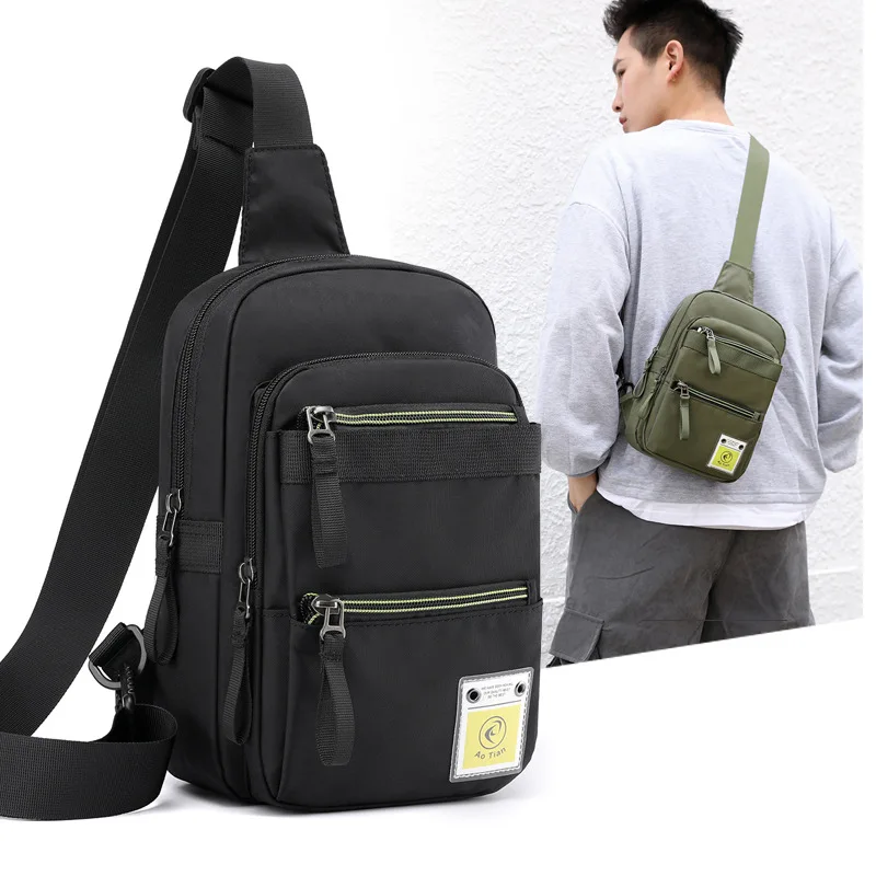 SCIONE Travel Crossbody Bag For Men Chest Bag High-capacity Shoulder Bags Waterproof Male Multifunctional Backpack Phone Pouch