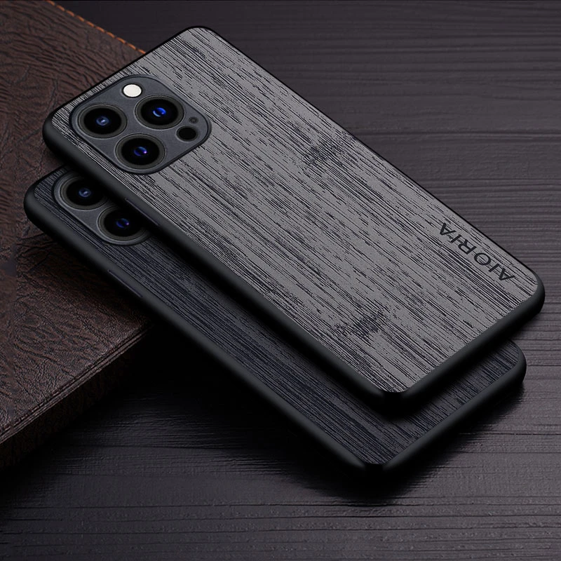 Case for iPhone 13 Pro Max Mini 5G funda bamboo wood pattern Leather phone cover Luxury coque for iphone 13 pro max case capa iphone 13 pro phone case